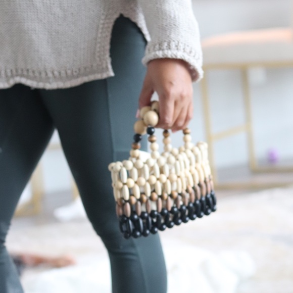 Handmade BAMBOO CLUTCH - NATURAL - Picture 3 of 3